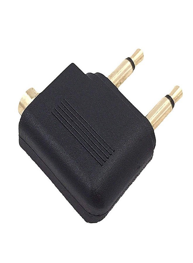 Valefod 4-Pack Airline Airplane Flight Adapters for Headphones, Golden Plated 3.5mm Jack - Image 4