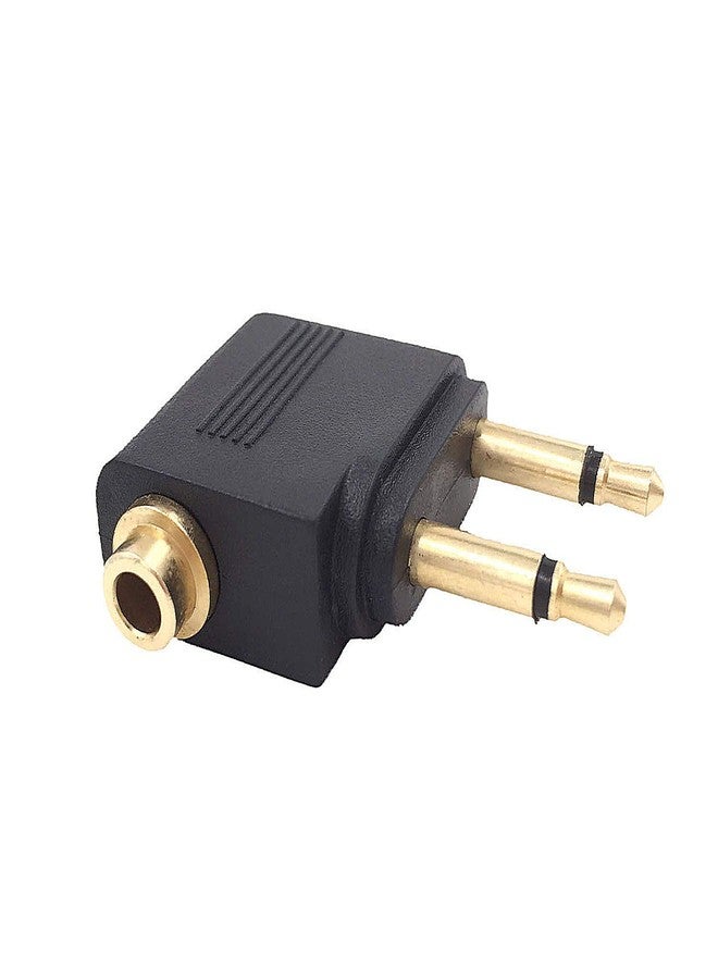 Valefod 4-Pack Airline Airplane Flight Adapters for Headphones, Golden Plated 3.5mm Jack - Image 3