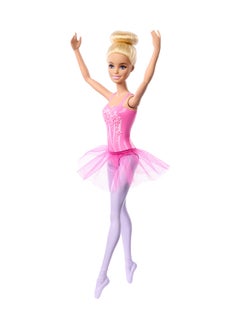 Barbie Ballerina Doll, Blonde Fashion Doll Wearing Purple Removable Tutu, Posed With Ballet Arms & “En Pointe” Toe Shoes  - Image 3