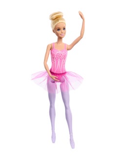 Barbie Ballerina Doll, Blonde Fashion Doll Wearing Purple Removable Tutu, Posed With Ballet Arms & “En Pointe” Toe Shoes  - Image 2