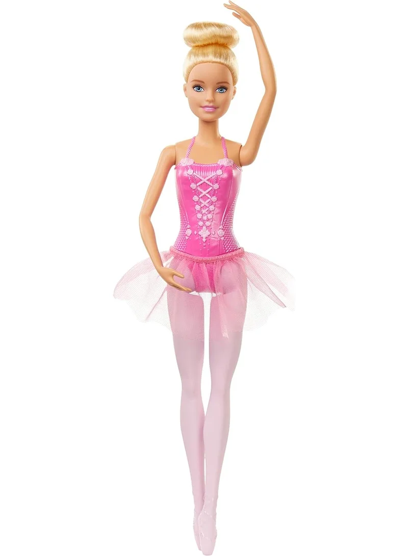 Barbie Ballerina Doll, Blonde Fashion Doll Wearing Purple Removable Tutu, Posed With Ballet Arms & “En Pointe” Toe Shoes