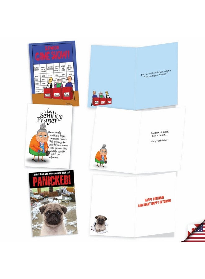 NobleWorks - 20 Funny Box Set Birthday Greeting Cards Assortment with Envelopes (4.63 x 6.75 Inch) Adult Humor Variety Pack for Men and Women - Birthday Bonanza AC8837BDG-B2x10 - Image 3