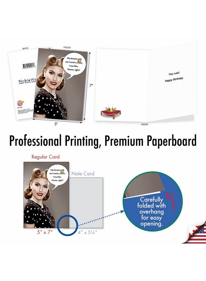 NobleWorks - 20 Funny Box Set Birthday Greeting Cards Assortment with Envelopes (4.63 x 6.75 Inch) Adult Humor Variety Pack for Men and Women - Birthday Bonanza AC8837BDG-B2x10 - Image 2