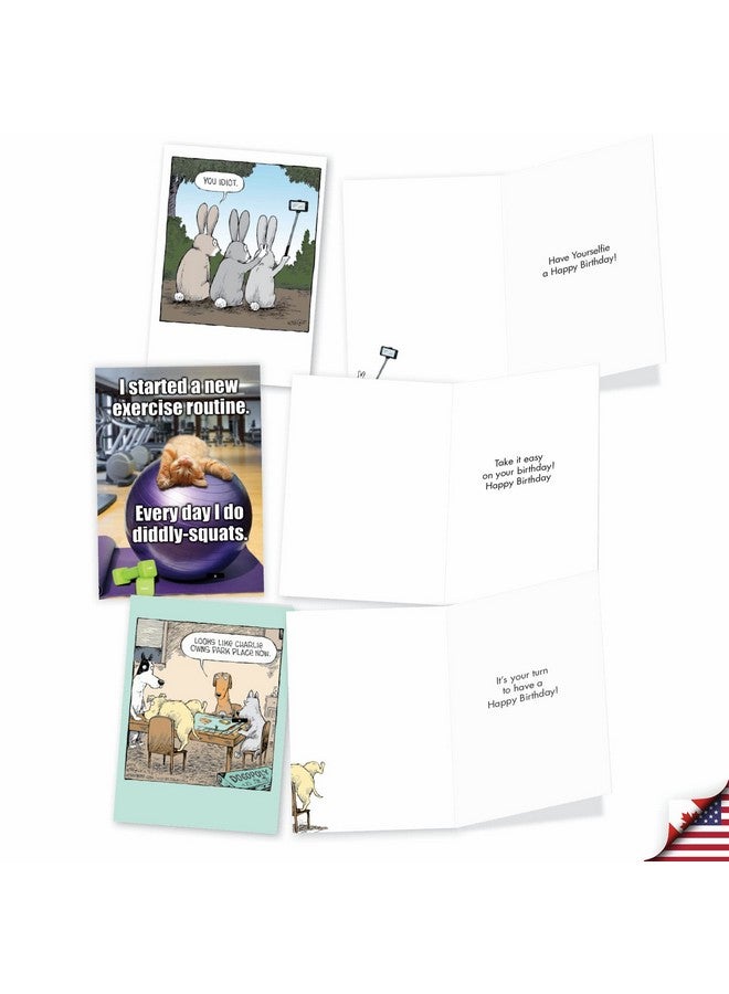 NobleWorks - 20 Funny Box Set Birthday Greeting Cards Assortment with Envelopes (4.63 x 6.75 Inch) Adult Humor Variety Pack for Men and Women - Birthday Bonanza AC8837BDG-B2x10 - Image 4
