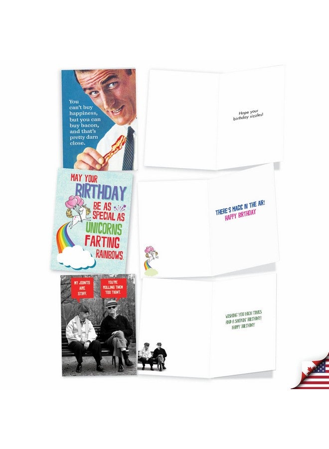 NobleWorks - 20 Funny Box Set Birthday Greeting Cards Assortment with Envelopes (4.63 x 6.75 Inch) Adult Humor Variety Pack for Men and Women - Birthday Bonanza AC8837BDG-B2x10 - Image 5