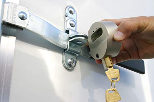 Trimax THP2XL - Trailer Door Lock (2 Pack Keyed Alike) - Shackleless Puck Lock for Trailers, Universal Fit, Weather Resistant - Image 5