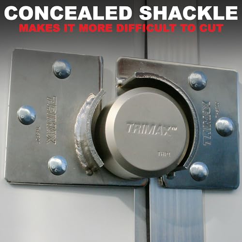 Trimax THP2XL - Trailer Door Lock (2 Pack Keyed Alike) - Shackleless Puck Lock for Trailers, Universal Fit, Weather Resistant - Image 4