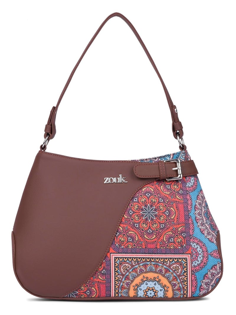 ZOUK Ira Handbag | Stylish Women's Handbag | Luxury Shoulder Bag for Women | Trendy | Fancy Ladies Handbags | Small Purse for Events | Water-Resistant | WavBeach - Image 1
