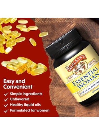 Essential Woman Capsules, Hormonal Balance Supplement for Women, Flaxseed, Evening Primrose Oil & Soy Isoflavones, Omega 3 6 9 and GLA for Healthy Hair and Skin, 120 Count - pzsku/Z21F32A483A79845410B1Z/45/_/1689284839/47e6b8bc-b0a0-4c01-863a-b24e367dfb29