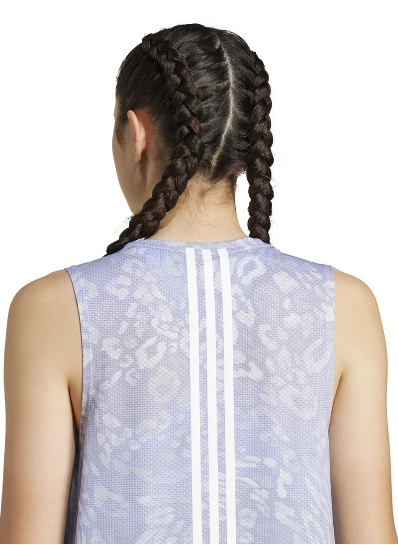 Adidas Own The Run Climacool 3 Stripe T-Shirt