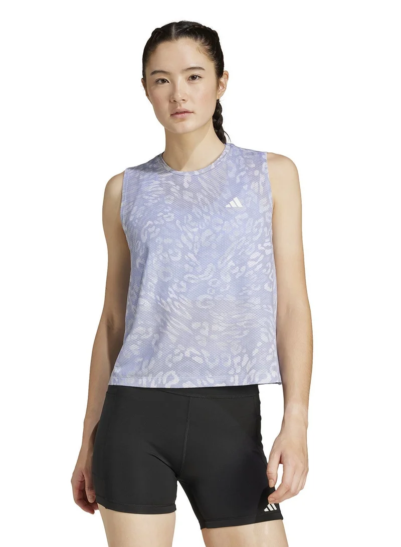 Adidas Own The Run Climacool 3 Stripe T-Shirt