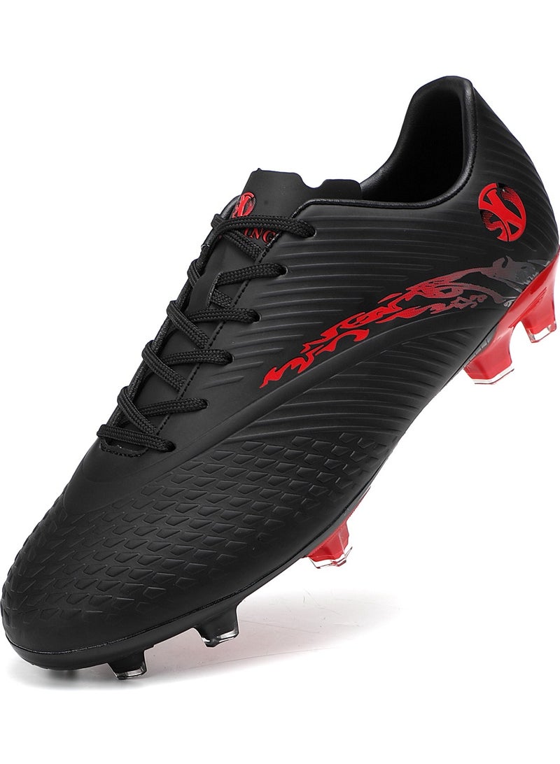 SKY WING Boy And Girl Soccer Shoes kids FG Sole Sport Shoes Flexible Athletic Outdoor Cleats Lace Up Light Weight Training Football Shoes - Image 1