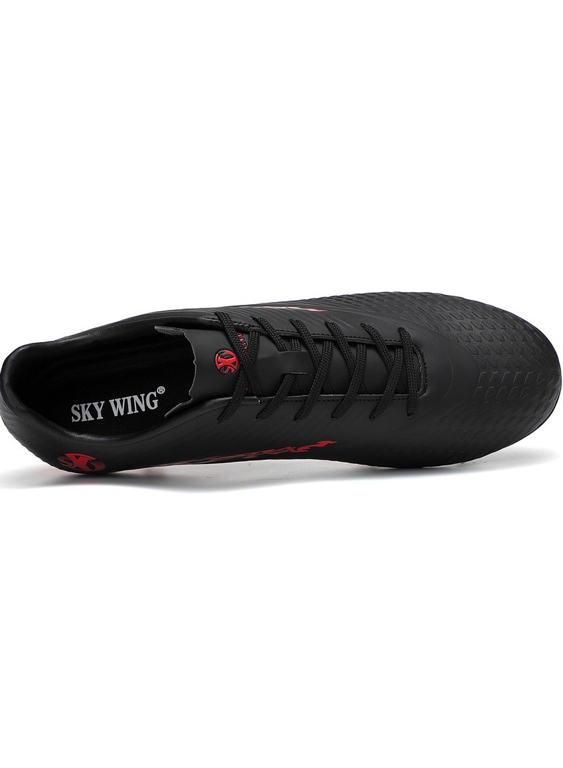 SKY WING Boy And Girl Soccer Shoes kids FG Sole Sport Shoes Flexible Athletic Outdoor Cleats Lace Up Light Weight Training Football Shoes - Image 5
