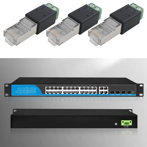 OTOTEC 3PCS RJ45 to RS485 Converter A Connects to PIN4 B Connects to PIN5 44x13x11mm RJ45 Connection Adapter to Achieve Data Transmission - Image 3