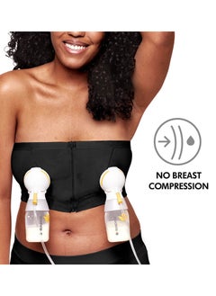 Medela Easy Expression Hands-Free Pumping Bra Black Extra Large  - Image 4