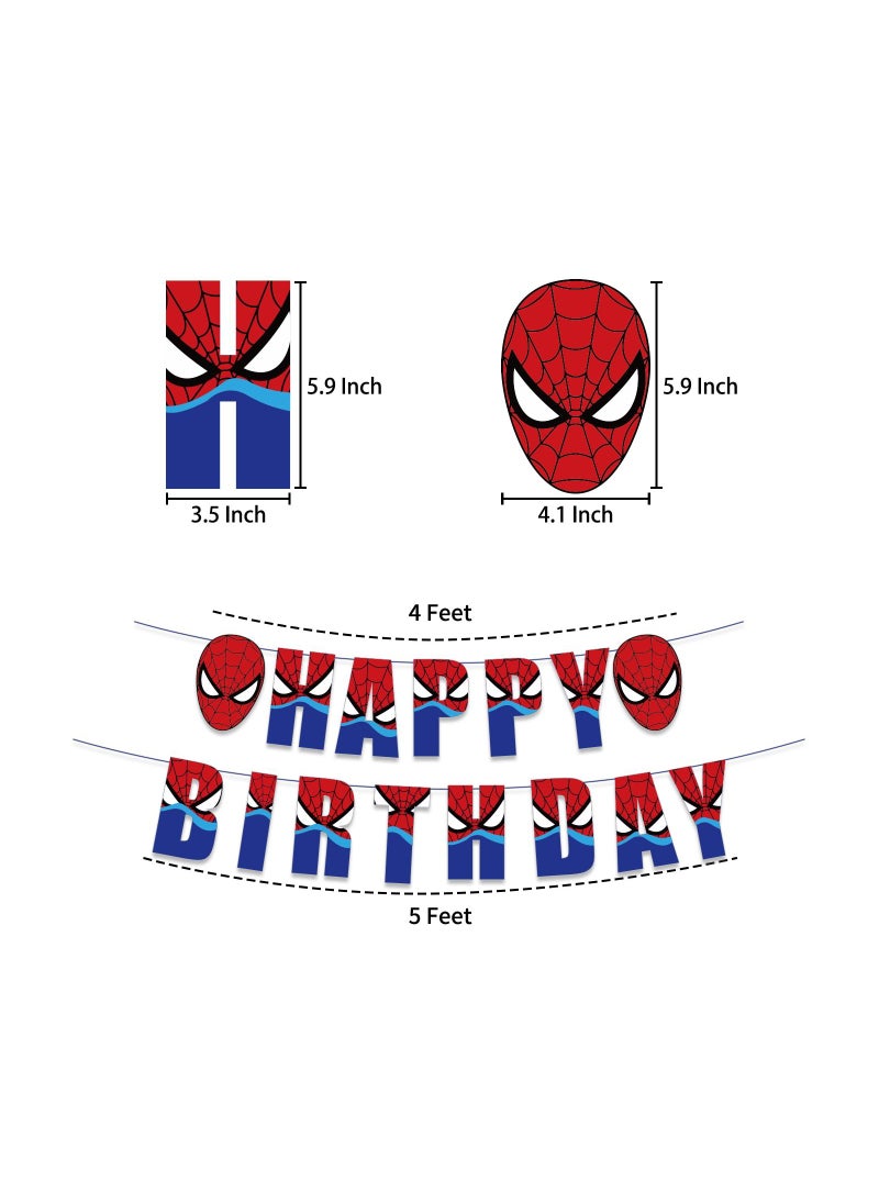 LA FIESTA - Spiderman Birthday Decoration Set for Kids - Image 1