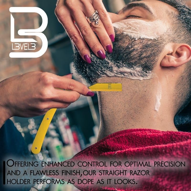 L3 Level 3 Straight Razor Holder - Excellent Grip and Control - Precision Shaving Control - Level Three Straight Razor Holder - Image 3