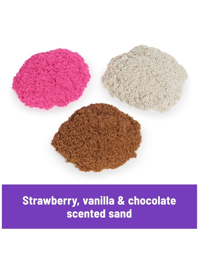 Kinetic Sand - Ice Cream Scents 3-Pack, 2Lbs Of Strawberry, Chocolate, And Vanilla Scented Play Sand, Toys For Kids Ages 3+ - Image 1