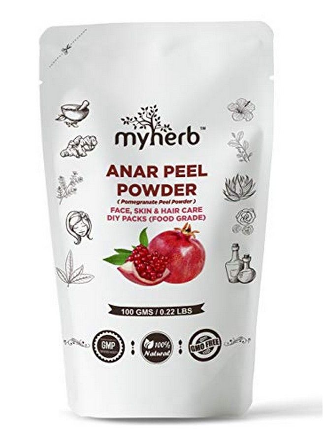 myherb 100% Pure Natural Organic Anar Peel Powder (Pumegranate Peel Powder) ;; For Hair And Face Care ;; For Skin ;; For Men And Women227 Gm/0.5 Lbs - Image 2