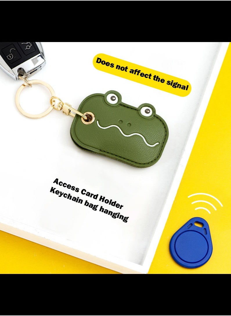 Generic - Keychain Case Holder Compatible with Apple AirTag, Leather,Anti-Scratch Protective Air Tag Cover for Keys - Image 1
