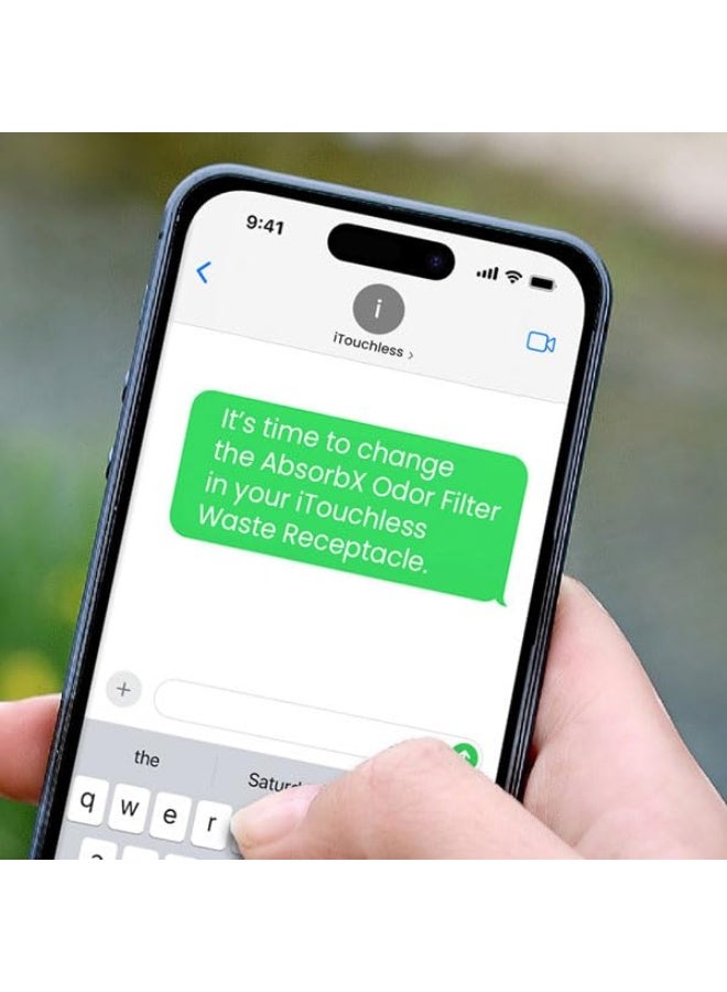 iTouchless Official Trash Can Deodorizer AbsorbX 3-Pack All Natural Activated Charcoal Odor Absorber Stops Garbage Smells, Compost Bin Filter Air Freshener for 8 Gal & Larger Trashcan with Compartment - Image 5