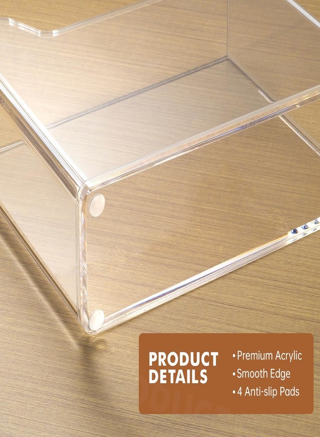 Kordory Acrylic Napkin Holder for Table, Clear Plastic Cocktail Napkin Holder, Modern Square Paper Napkin Holders for Kitchen, Dinner Table Guest Napkin Holder for Home, Hotel, Restaurant, Bar - Image 4