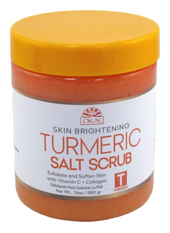 Okay Turmeric Salt Scrub 24 Ounce Jar - Image 1
