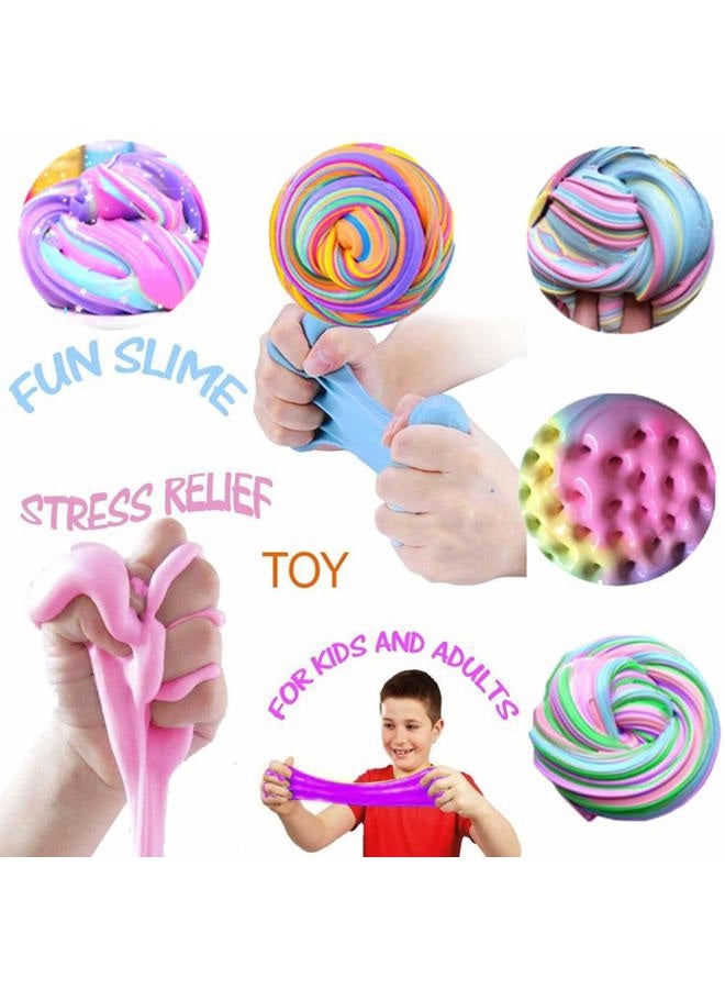 HPLTLKY 24 Pack Slime kit, Butter Slime, Macaroon Colors Cake Donut and Fruit Party Favors Slime， Stretchy and Non-Sticky, Stress Relief Toy for Kids Partys - Image 3