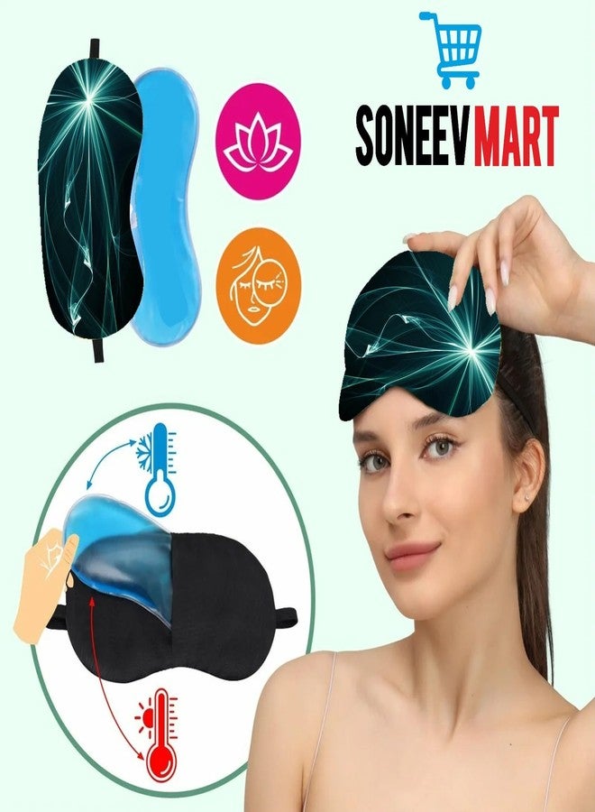 SONEEV MART قناع العين الجل الفاخر من سونيف مارت للاسترخاء المهدئ وتخفيف التوتر، قابل لإعادة الاستخدام، ومثالي للعلاج البارد، لعلاج انتفاخ العينين والهالات السوداء والصداع. - Image 3