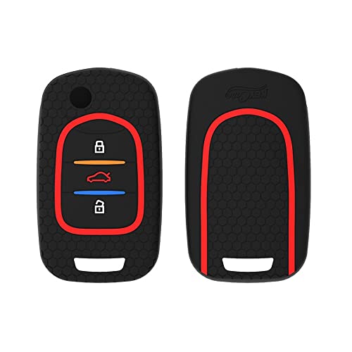 CARMATE Silicone Car Key Cover KC-39 Fit for MG Hector-Black - Image 2