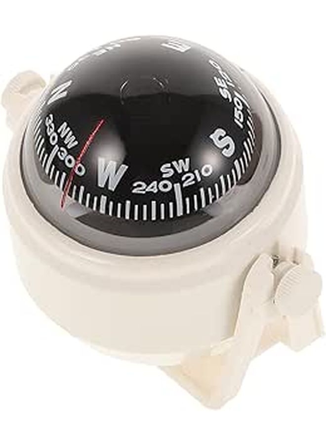 Car Dashboard Marine Compass Ball For Boat Vehicle Navigation Instrument White Small Outdoor - Image 1