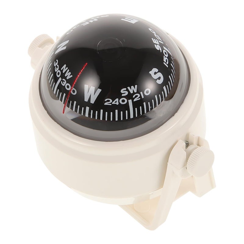 Car Dashboard Marine Compass Ball For Boat Vehicle Navigation Instrument White Small Outdoor - Image 2
