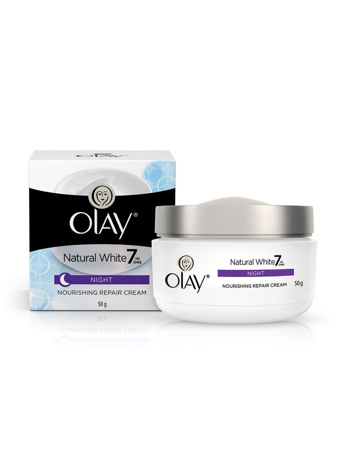 Olay Natural White 7 In One Night Nourishing Repair Cream 50G - Image 2
