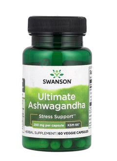 SWANSON Ultimate Ashwagandha 250 mg 60 Veggie Capsules  - Image 1