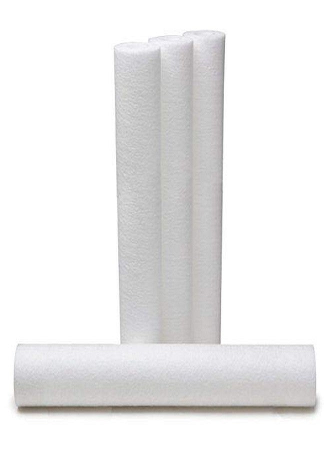 CFS - 4 Pack Melt Blown Polypropylene Filter Cartridges Compatible with Clack Corporation 31052000, Flow-Pro FPMB6-20, GE Hytrex GX05-20, MB-05-20 1013240, GE Purtrex PX05-20 - 5 Micron - 20" x 2.5"