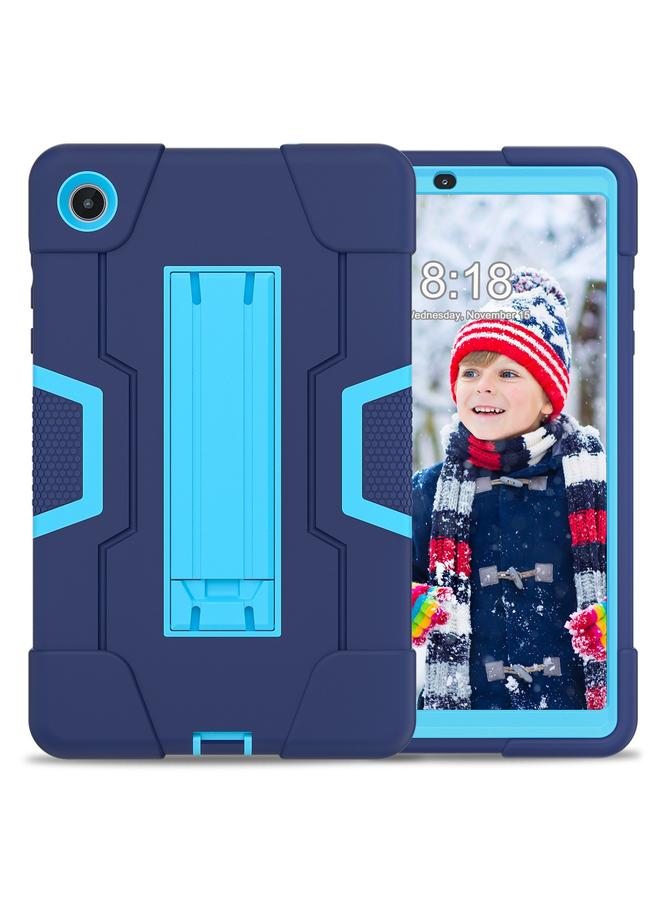 S-TOP Case For Lenovo Tab M8 4th Gen Contrast Color Silicone Hybrid PC Tablet Case with Holder - Image 2