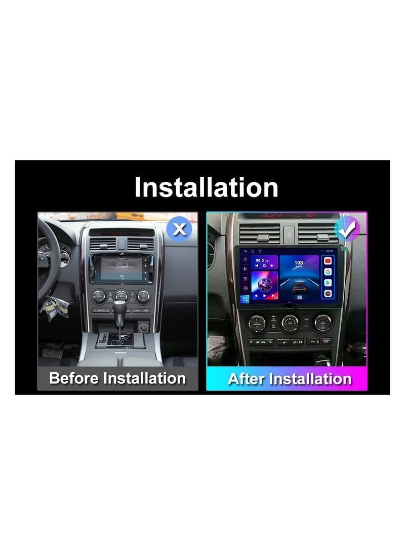SHEZA STAR - Android Car Stereo for Mazda CX-9 2006 2007 2008 2009 2010 2011 2012 2013 2014 2015 2016 2GB RAM 32GB ROM 9 Inch Support Apple Carplay, MirrorLink WiFi BT, IPS Touch Screen with AHD Camera Included - Image 1
