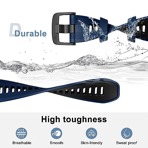 ISABAKE Watch Band for Garmin Forerunner 965/945/970/955/935, 22mm Silicone Replacement Strap for Fenix 5/Fenix 6/Approach S60 - Image 3