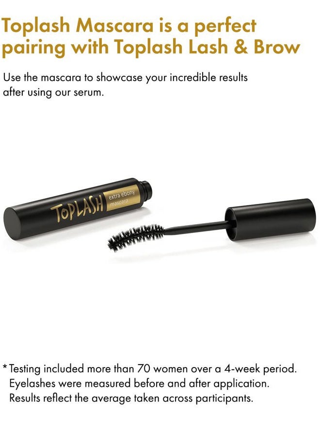 Toplash Extra Ebony Mascara with Keratin, Panthenol and Vitamin E - Image 5