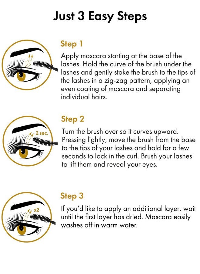 Toplash Extra Ebony Mascara with Keratin, Panthenol and Vitamin E - Image 3