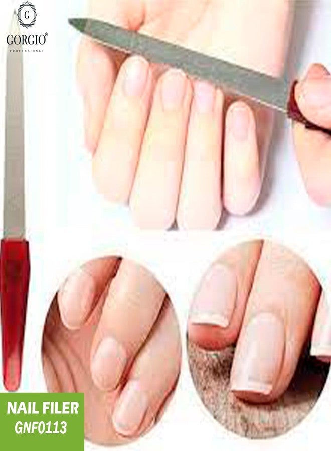 Gorgio Professional Nail Filer for Women & Men, Smooth Finish Nail Shaper for Salon-Style Manicure at Home (Color May Vary) - Image 3