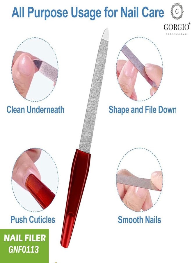 Gorgio Professional Nail Filer for Women & Men, Smooth Finish Nail Shaper for Salon-Style Manicure at Home (Color May Vary) - Image 5