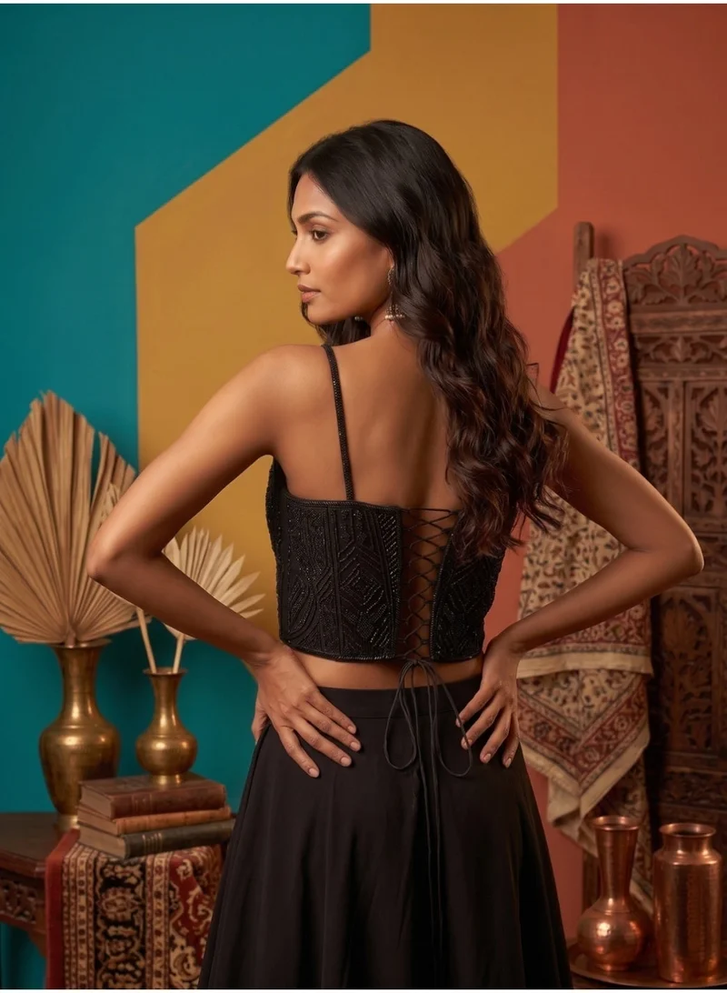 Nool  Kajal Structured Corset Blouse for Women | Best Price UAE