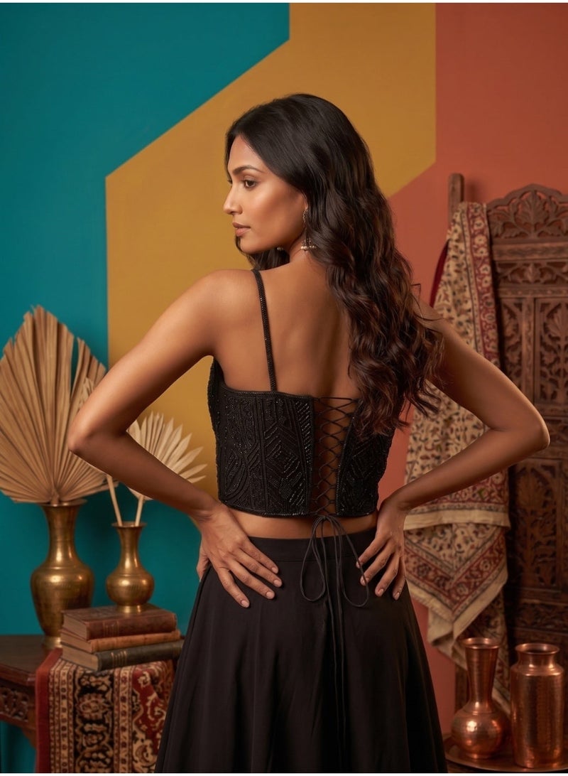 Nool Kajal Structured Corset Blouse - Image 4