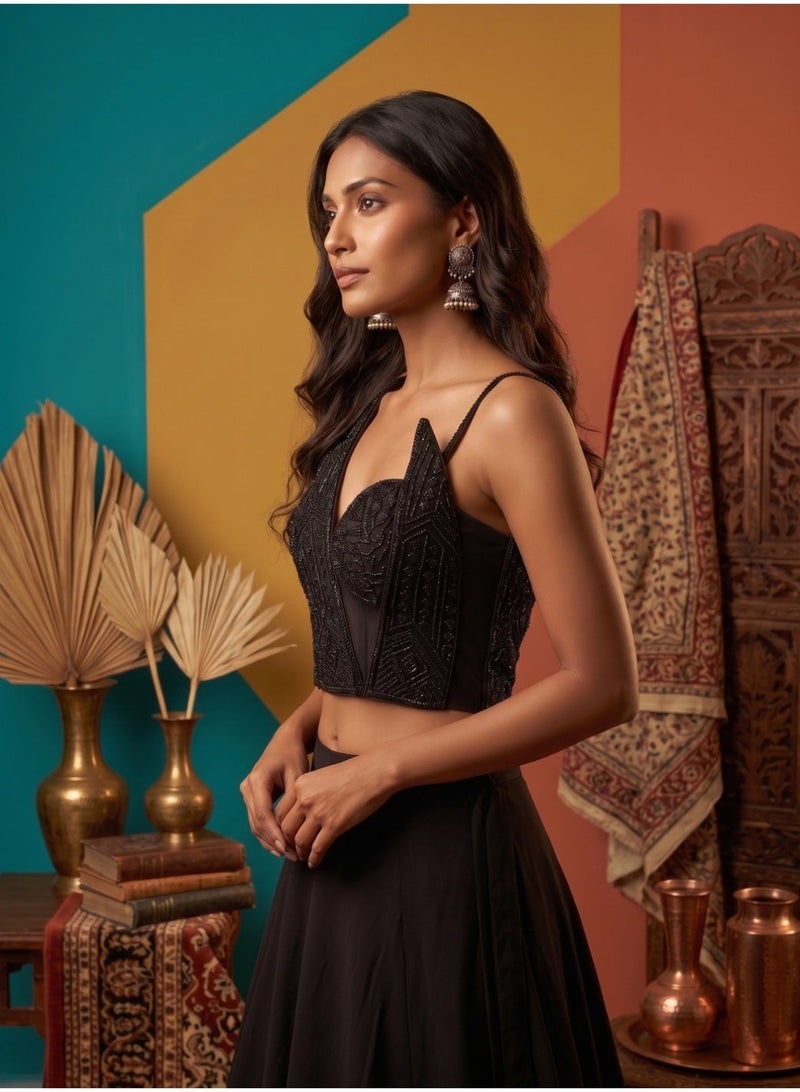 Nool Kajal Structured Corset Blouse - Image 2
