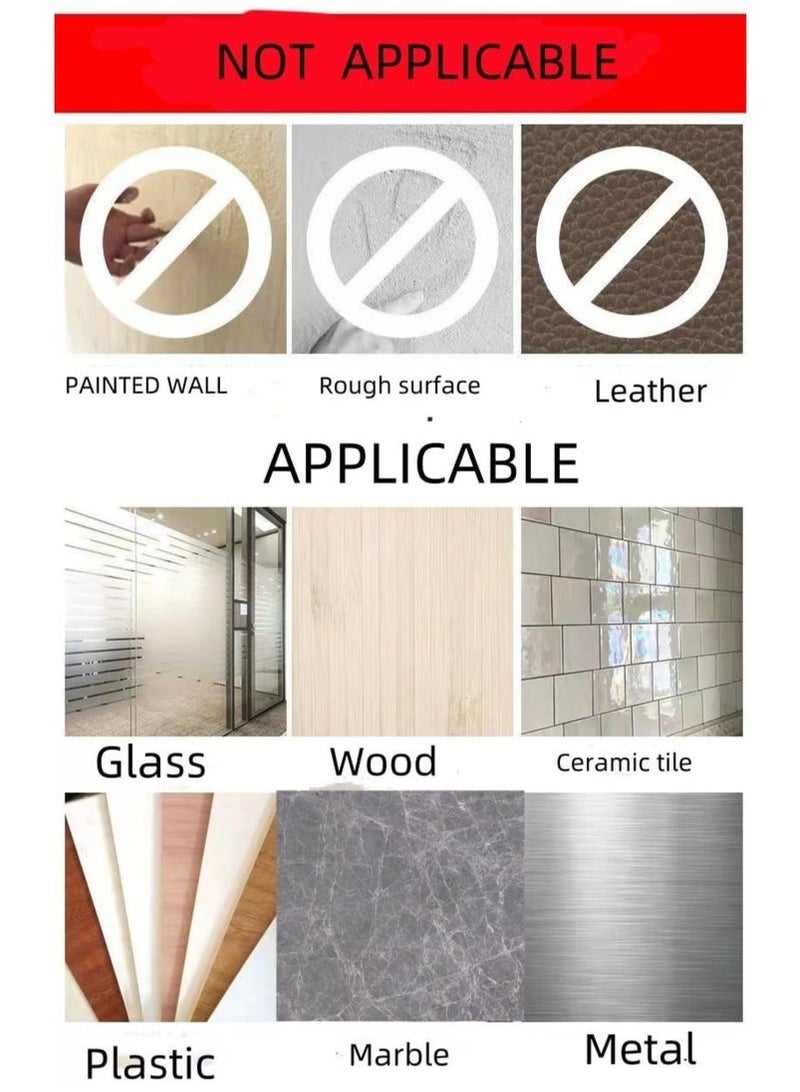 Generic 100 Pcs Double Sided Adhesive Pads, Two Sided Precut Squares Tape, Nano Gel Clear,Sticky Tack Double Sided Tape for Walls Hanging  - Image 5