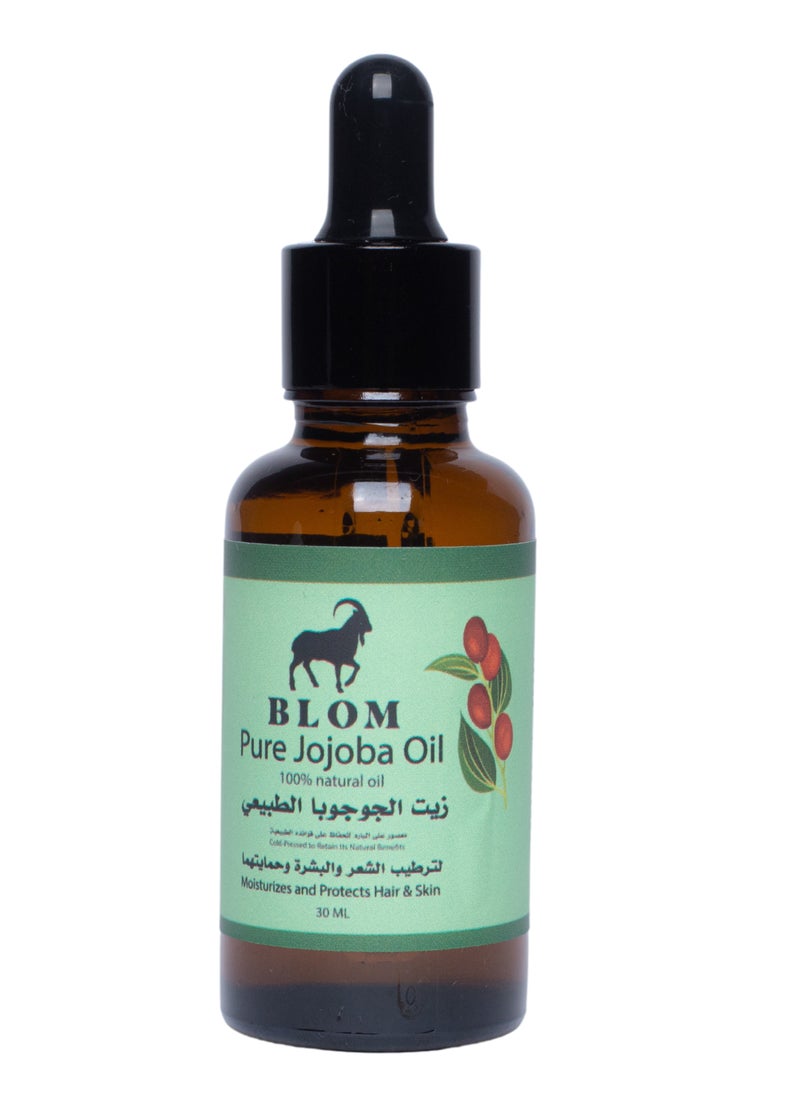 BLOM - Bloom Jojoba Oil 100% Pure Natural - Cold Pressed The Secret to Beauty and Freshness from the Heart of Nature 30ml - Image 1