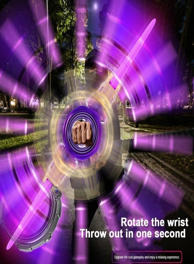 EXOMOON لعبة سيف إكسومون الناري الدوار ذو الحدين مع أضواء LED بسبعة ألوان وصوت، لعبة تقمص أدوار للأطفال تدور 360 درجة - Image 4