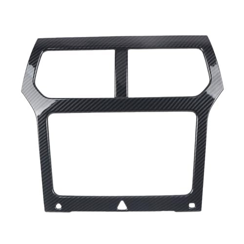 L2R for Ford Explorer 2011 2012 2013 2014 2015 Interior Dashboard Console Navigation GPS Frame Cover Trim ABS Carbon Fiber Black Accessories 1pcs - Image 1