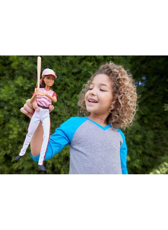 Mattel BARBIE Barbie Tokyo 2020 Olympic Softball Doll Set - Uniform, Jacket, Medal & Accessories for Ages 3+ - Image 3